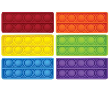 Push and Pop Bubble Ten Frame - 6-color pack