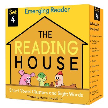Reading House Set 4: Short Vowel Clusters and Sight Words