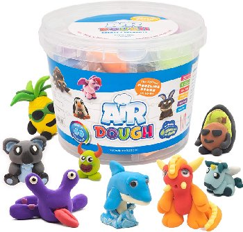 Air Dough Bucket (60 bags of colored dough)
