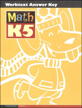 Math K5 Student Worktext Answer Key 3ed Edition