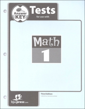 Math 1 Test Pack Answer Key 3rd Edition