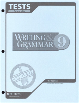 Writing/Grammar 9 Testpack Ans Key 3rd Edition