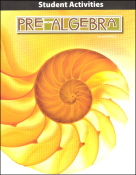 Pre-Algebra Student Activity 2nd Edition