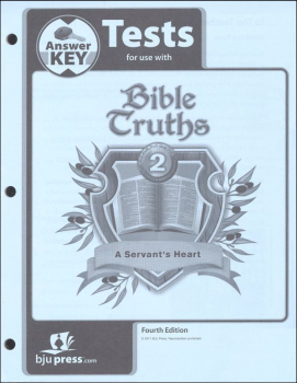 Bible Truths 2 Tests Answer Key 4th Edition
