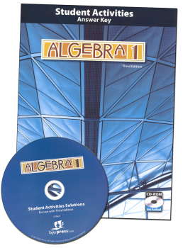 Algebra 1 Student Activities Teacher (Book & CD) 3rd Edition