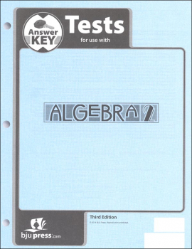 Algebra 2 Test Answer Key 3rd Edition