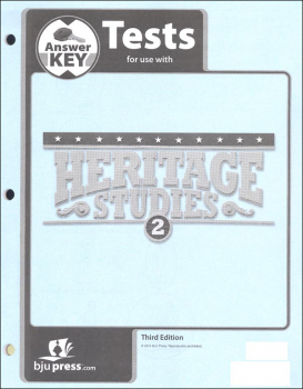 Heritage Studies 2 Tests Answer Key 3rd Edition