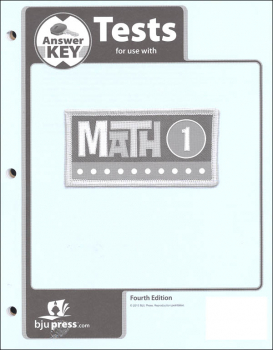 Math 1 Test Pack Answer Key 4th Edition