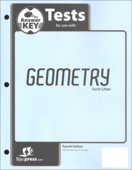 Geometry Tests Answer Key 4th Edition