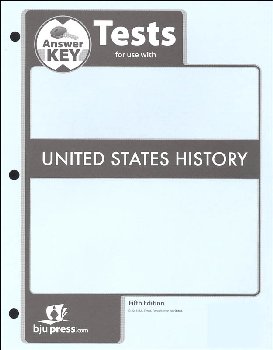United States History Tests Answer Key 5th Edition