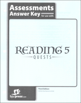 Reading 5 Assessments Answer Key 3rd Edition