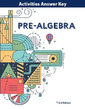 Pre-Algebra Student Activities Answer Key 3rd Edition