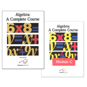 VideoText Algebra Module B & C Set DVD format