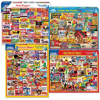 Collage Puzzle Bundle (set of four 1000-Piece Puzzles)