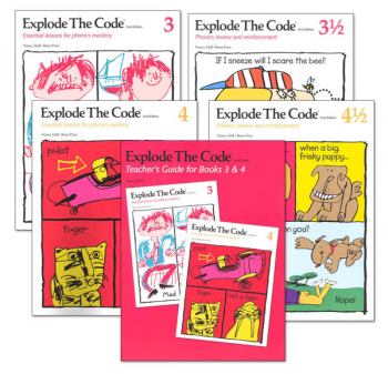Explode the Code 3-4 (including 1/2s) with Teacher Guide (2nd Edition)