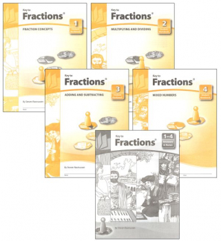 Key to Fractions Complete Set Workbooks + Keys