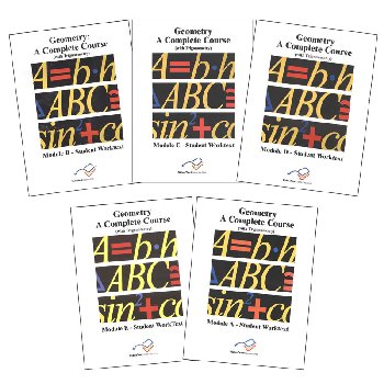 Geometry Complete Set of 6 WorkTexts (A-E)