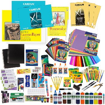 Home Art Studio K-5 Complete Art Supply Package