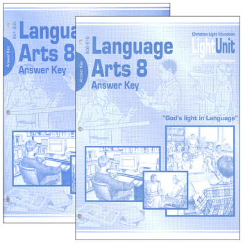 Language Arts LightUnit 801-810 Answer Key Set Sunrise Edition