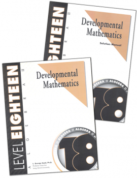 Developmental Math Level 18 Teacher & Student