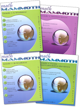 Math Mammoth Light Blue Series Grade 1 Set