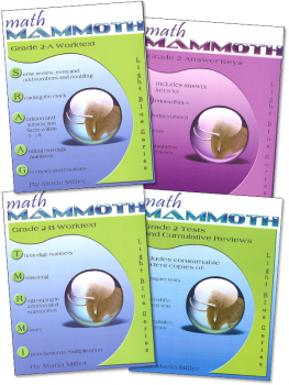 Math Mammoth Light Blue Series Grade 2 Set