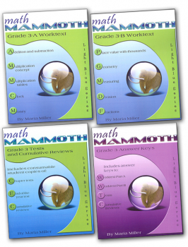Math Mammoth Light Blue Series Grade 3 Set