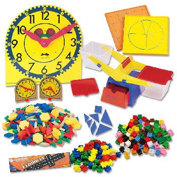Manipulative Kit K (Plastic Pattern Block Upgrade, Judy Clock, Optional Items)