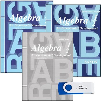 Saxon Algebra 1/2 & Mastering Algebra USB Package