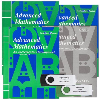 Saxon Advanced Math with Solutions & Mastering Algebra