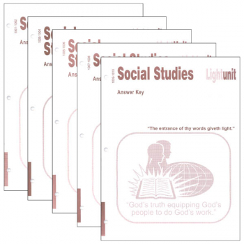 Social Studies 1001-1010 LightUnit Answer Key Set