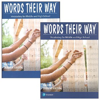 Words Their Way Vocabulary Middle and High School Set Volume 2